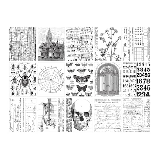Tim Holtz® Idea-Ology 4.75" x 6" Halloween Collage Paper, 30 Sheets